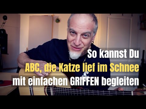 #31 ABC, die Katze lief im Schnee | Griffe: G, C, D, Am | Gitarre lernen mit Kinderliedern